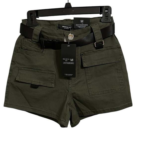 American Bazi Green Utility shorts, size M. New With Tags. - Picture 4 of 6